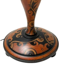 Art Deco Batik Floor Lamp by Hans Steinpatz, Dutch Design, 1920s